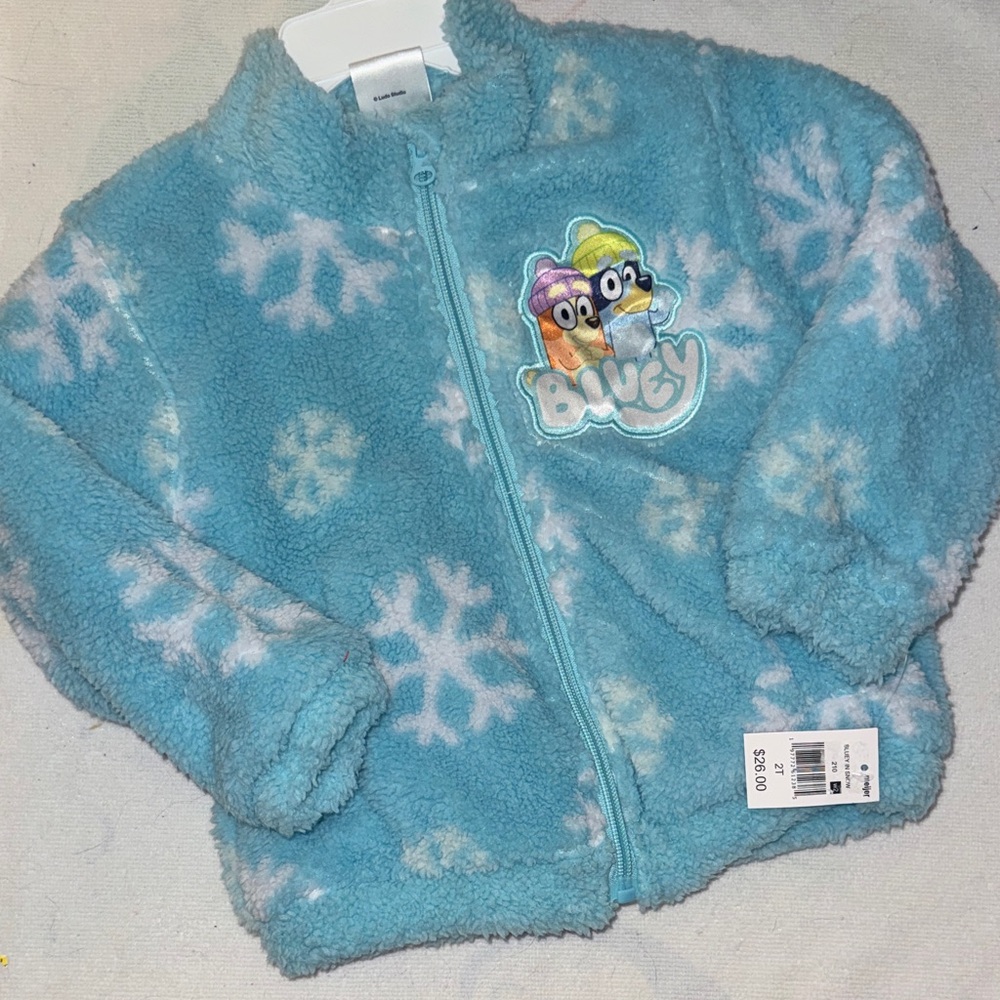 Bluey Kids Fleece Jacket - Blue